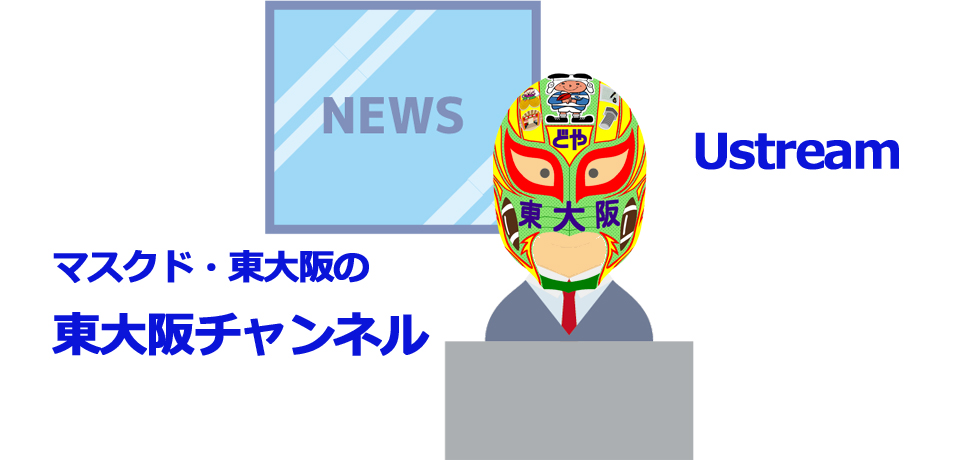 Ustreamの準備 着々と -マスクド・東大阪の東大阪チャンネル-